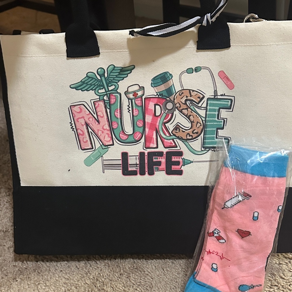 Nurse Life Canvas Tote Bag - unbranded